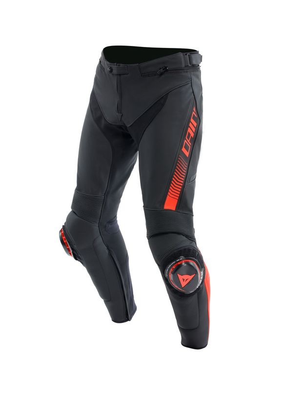 Dainese SuperSpeed Black Red Deri Erkek Motosiklet Pantolon - 1