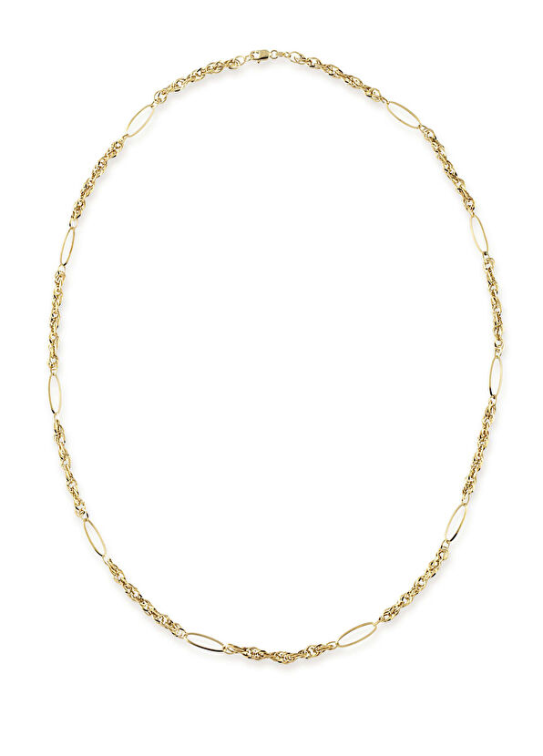 Nev Jewellery Fusio İtalyan 14 Ayar Sarı Altın Kadın Kolye - 1