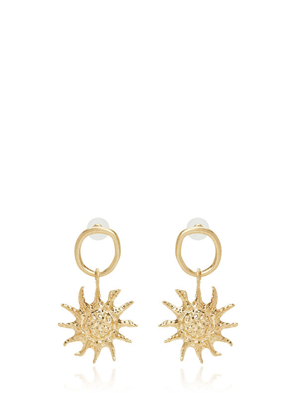 Beymen Club Gold Sun Women's Earrings - 1