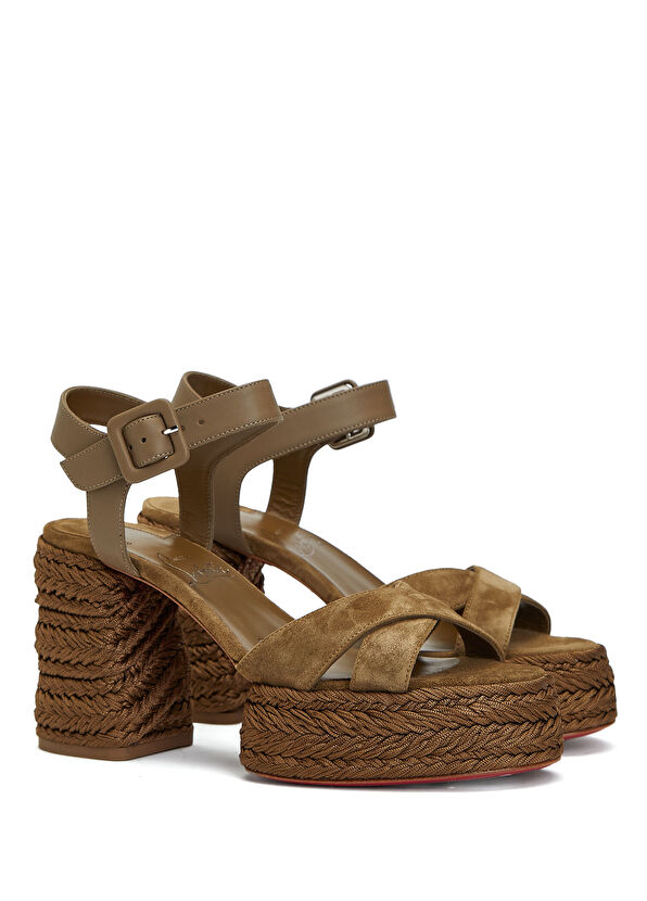 Calakala Bronz Kadın Süet Sandalet - Görsel 3