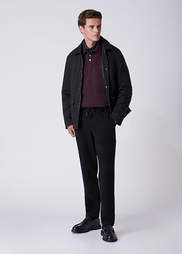 Beymen Club Comfort Fit Plum Polo Diagonal Sweatshirt - 3