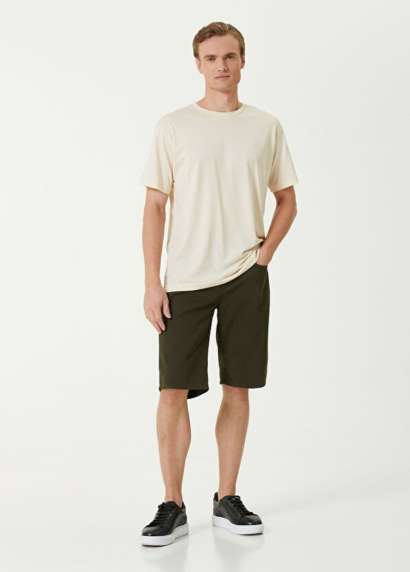 Beymen Club Slim Fit Khaki Shorts - 1