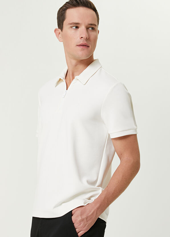 Beymen Club Comfort Fit Ekru Polo Yaka T-shirt - 2