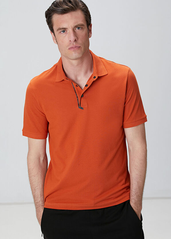 Network N-Tech Turuncu Polo Yaka T-shirt - 2