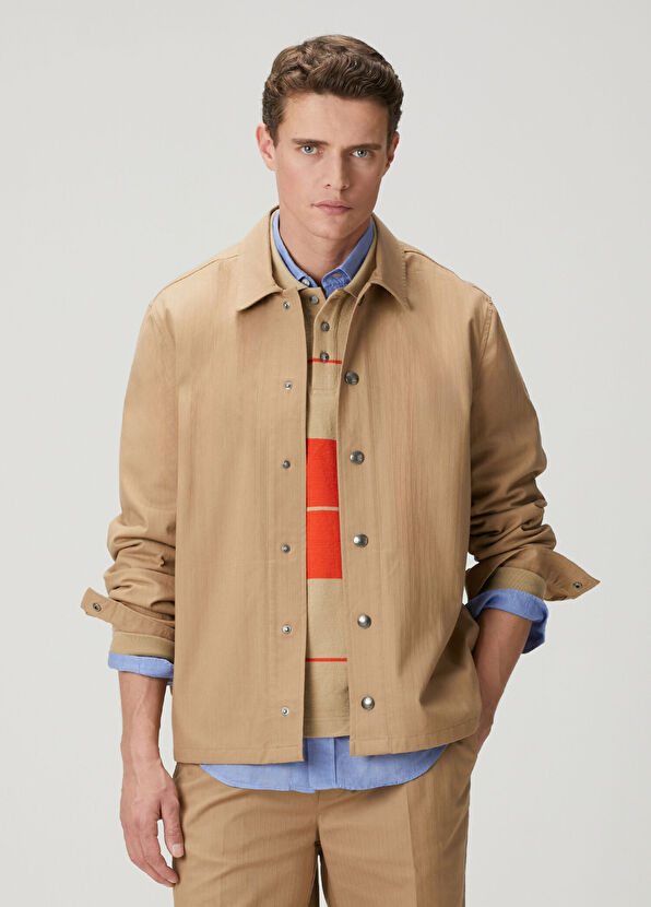 Beymen Club Deve Tüyü Punto Dikişli Dış Gömlek - 1