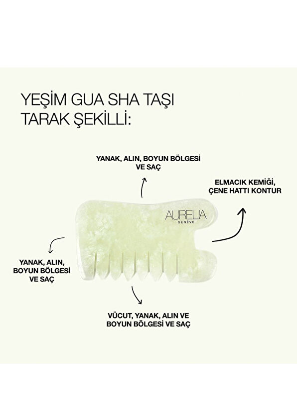 Aurelia Genève Jade Comb Gua Sha Taşı - 2