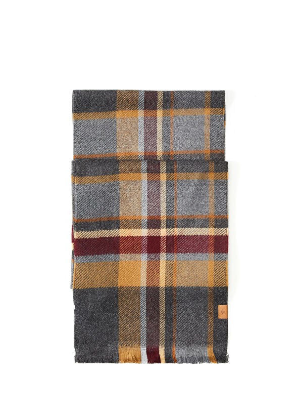 Beymen Club Camel Ekose Desenli Erkek Atkı - 2