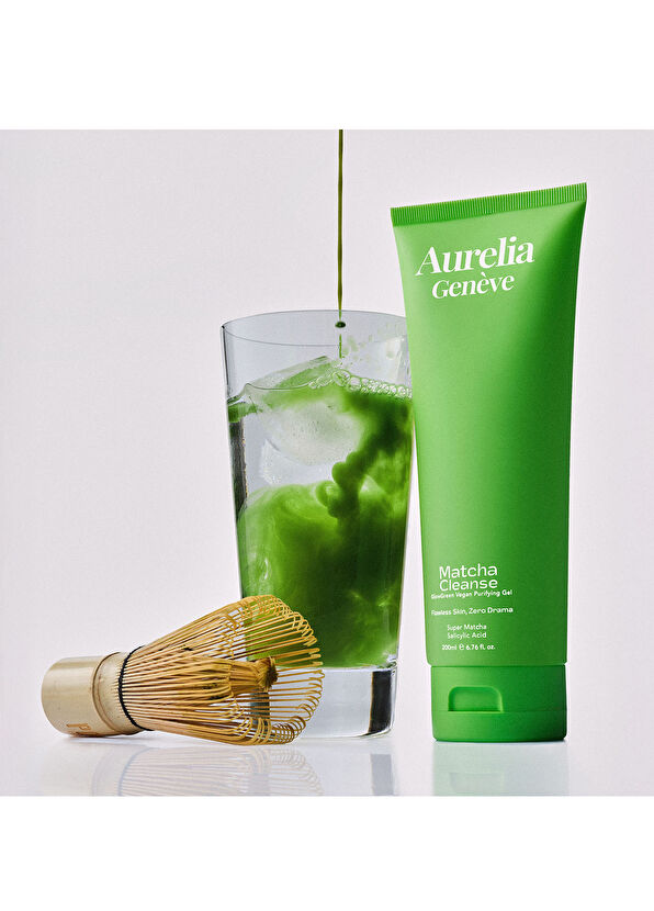 Aurelia Genève Matcha Cleanse Glow Green Vegan Purifying Gel - 2