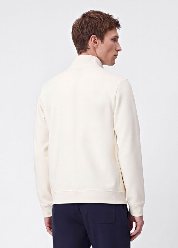 Beymen Club Kırık Beyaz Kaz Detaylı Joop Interlock Sweatshirt - 4