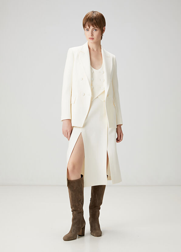 Beymen Club Ekru Kruvaze Ceket - 2