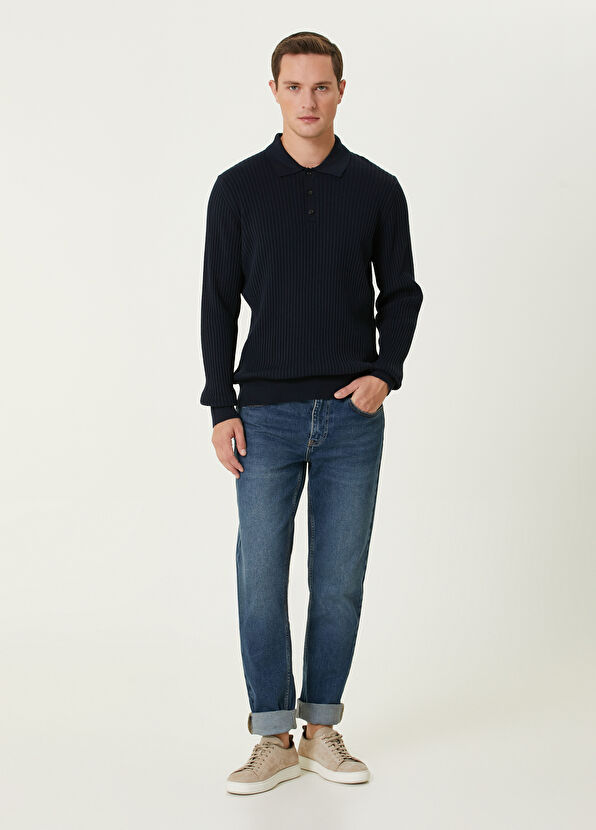 Beymen Club Navy Blue Polo Neck Knitwear - 3