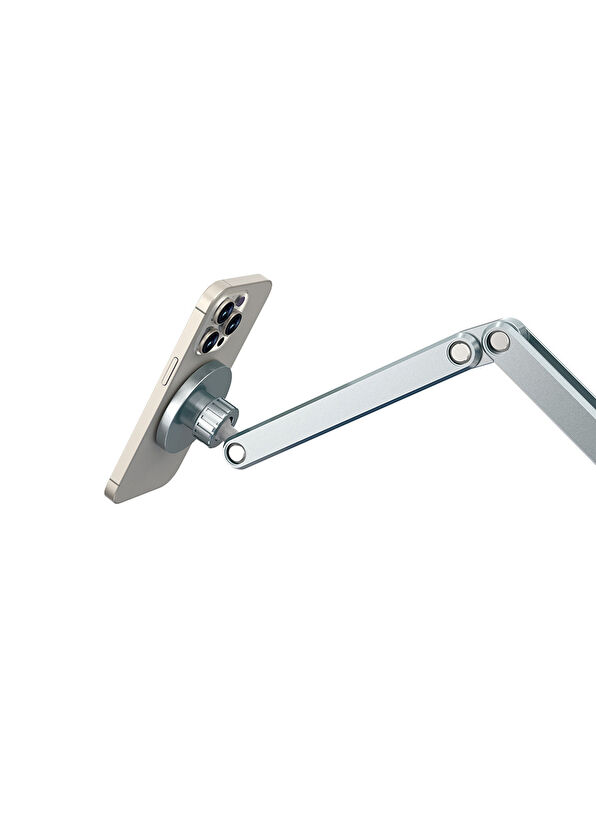 Wiwu Gri Metal Ayarlanabilir 360° Döner Telefon Tablet Tutucu Wi-ZM001  - 4