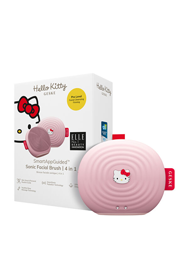 Geske Sonic Facial Brush Pembe 4'ü 1 Arada Yüz Fırçası Cilt Temizleme Cihazı - 2