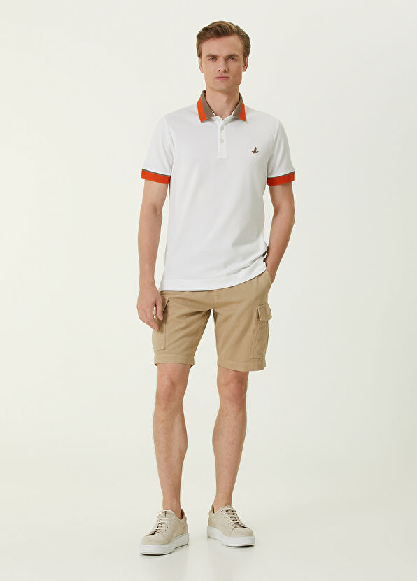 Beymen Club Bej Beli Bağcıklı Kargo Şort - 1