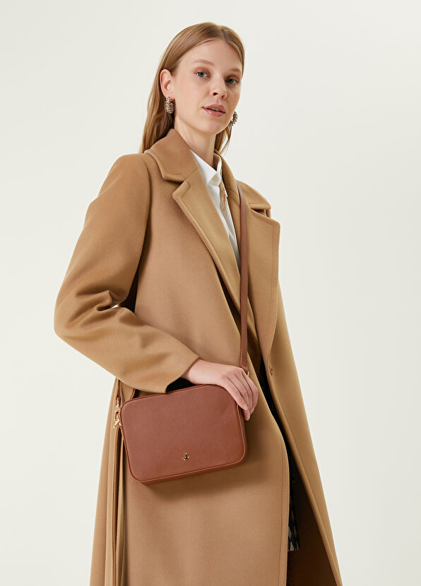 Beymen Club Taba Logo Detaylı Kadın Çapraz Çanta - 2