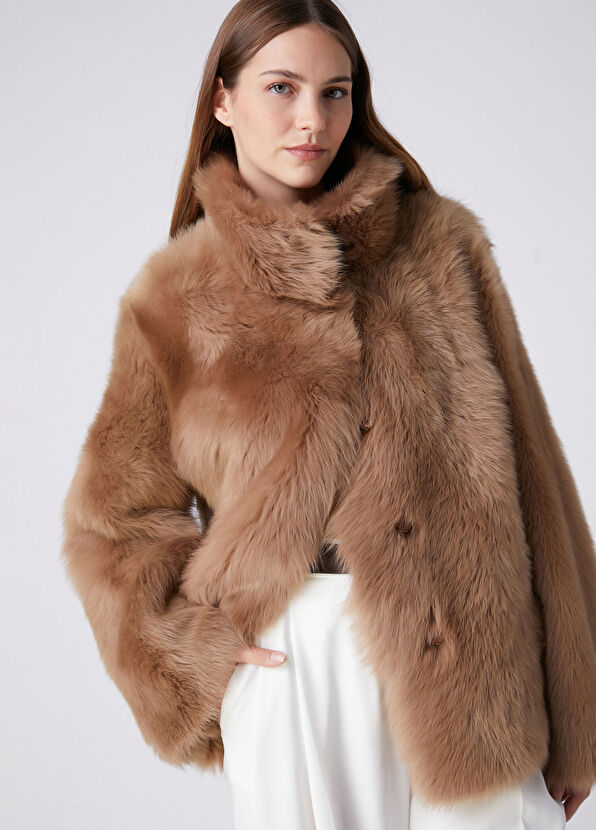 Beymen Club Camel Reversible Leather Jacket - 1