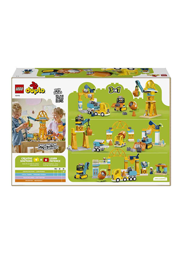 Lego Duplo Town 3-in-1 Construction Site & Tools 84 Pieces 3+ Age Building Toy 10476 - 2