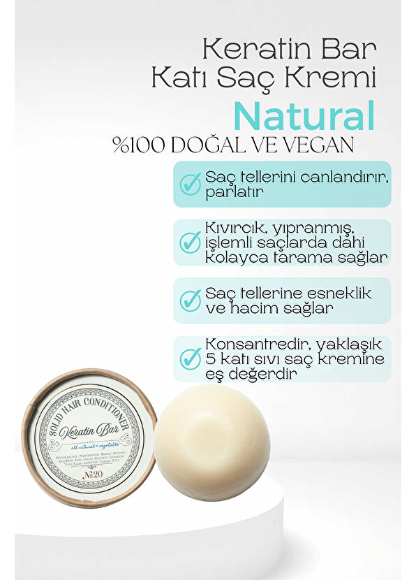 Rosece Keratin Bar Solid Conditioner 100 gr - 2