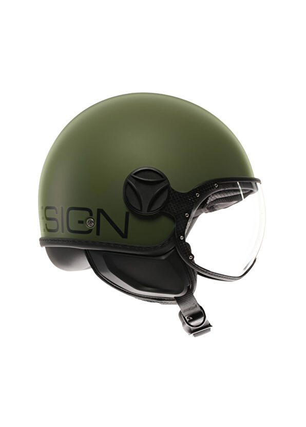 Momo Design Fgtr Classic Mono Matt Military Green Black Motorcycle Helmet - 4