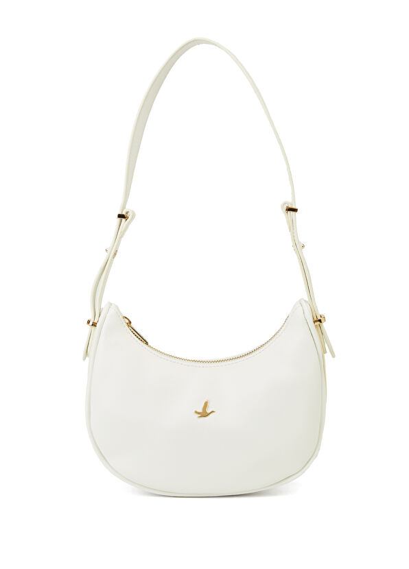 Beymen Club Beyaz Logo Detaylı Kadın Omuz Çantası - 1