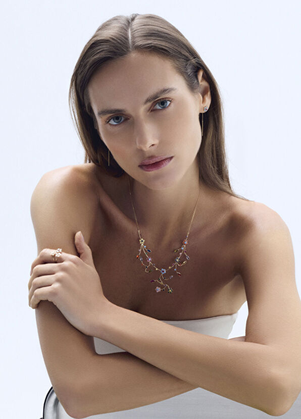 Orena Jewelry Garden Of Life 14 Ayar Altın Kadın Kolye - 3