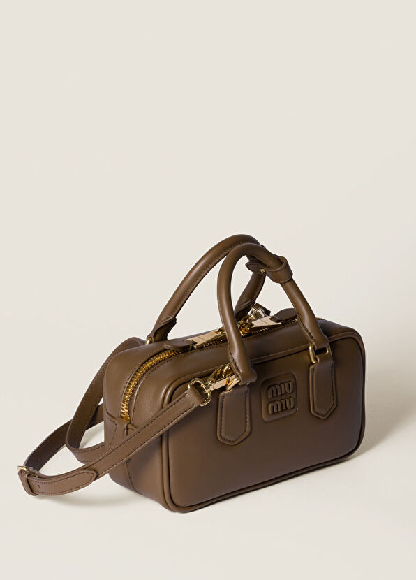 Miu Miu Arcadie Green Leather Women's Handbag - 2