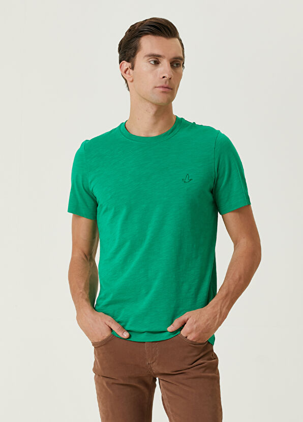 Beymen Club Yeşil Flamlı T-shirt - 1