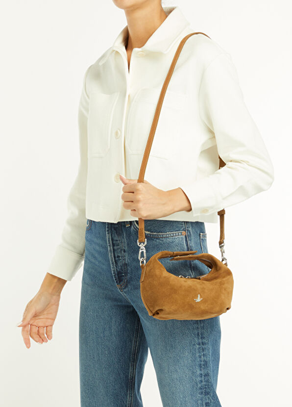 Beymen Club Taba Kadın Süet Çapraz Çanta - 2