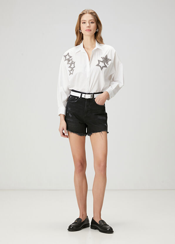 Beymen Club Off-White Stones Poplin Shirt - 2