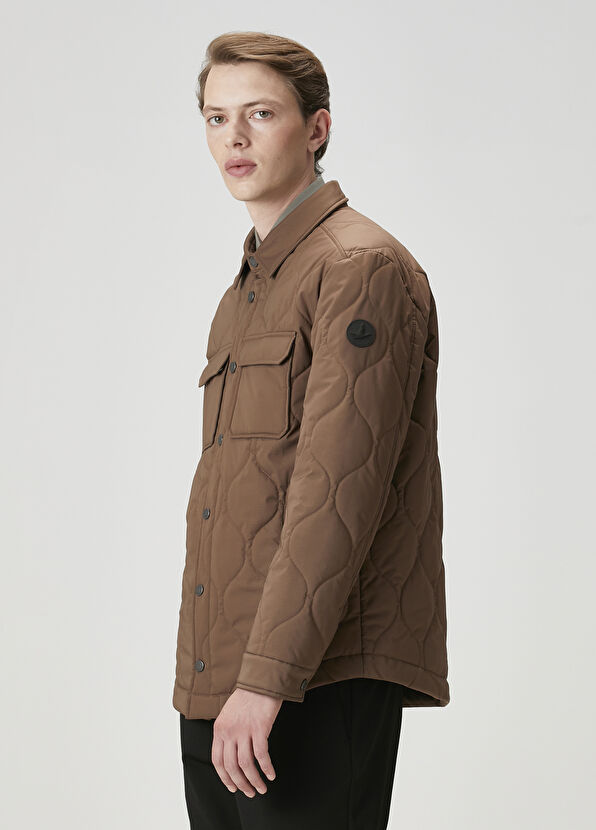 Beymen Club Camel Quilted Outer Shirt - 4
