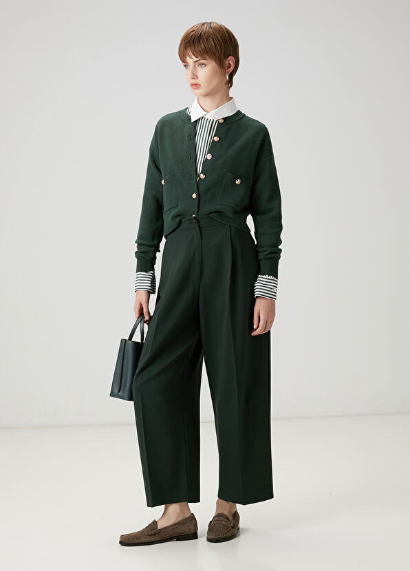 Beymen Club Green Wool Knit Cardigan - 2