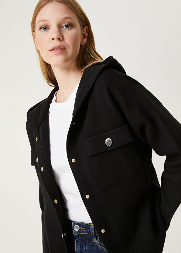 Beymen Club Siyah Kapüşonlu Ceket - 2