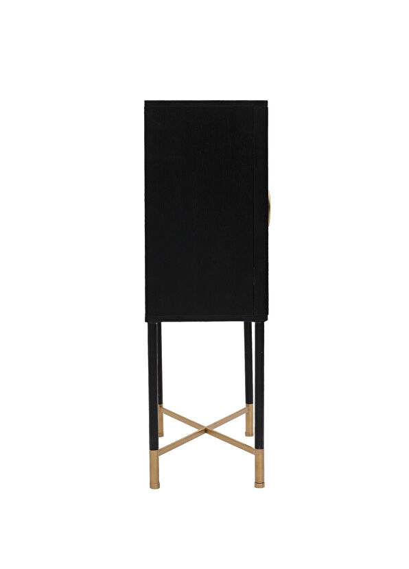 Craft Bar Design Alba Siyah Ahşap Bar Dolabı - 2