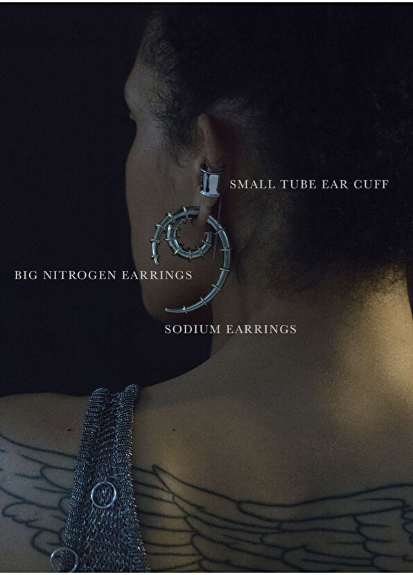 Jaagravii Sodium Mono Rodyum Kaplama Kadın Halka Küpe - 2