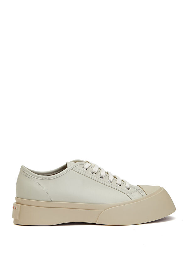 Marni Krem Erkek Deri Sneaker - 1