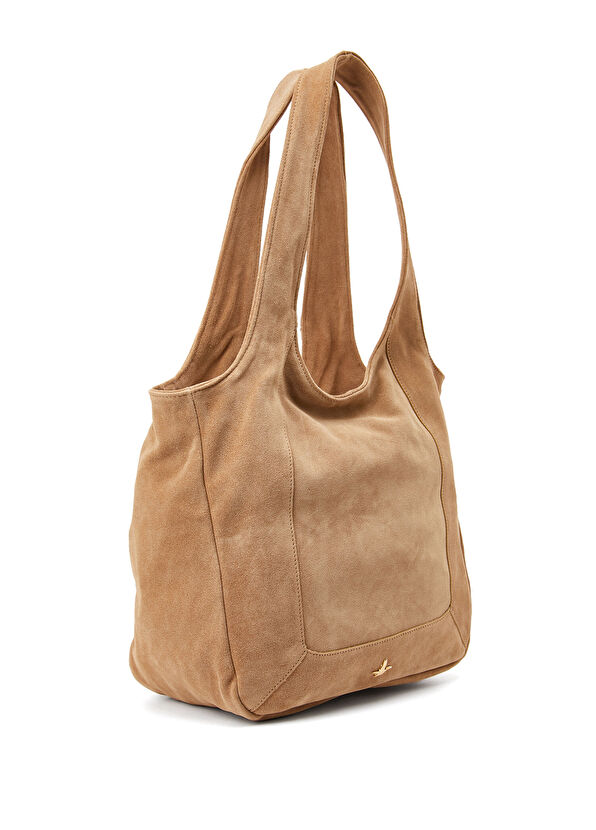 Beymen Club Camel Women's Suede Bag - 2