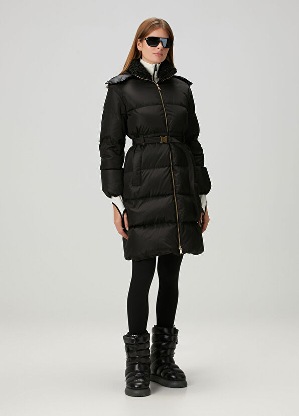 Moncler Briant Siyah Kapüşonlu Mont - 2