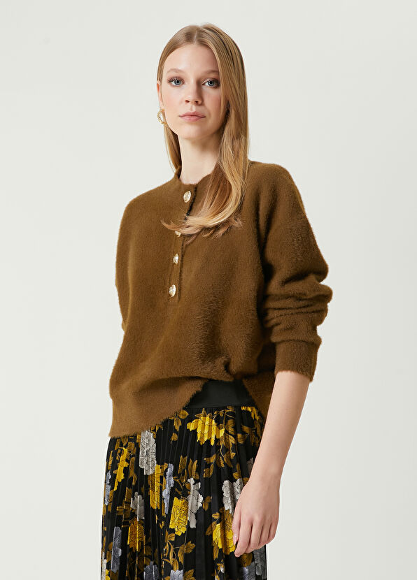 Beymen Club Green Button Detailed Cardigan - 4