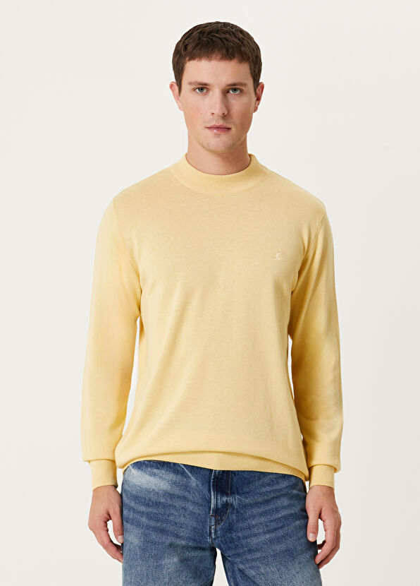 Beymen Club Sarı Yarım Balıkçı Yaka Kazak - 1