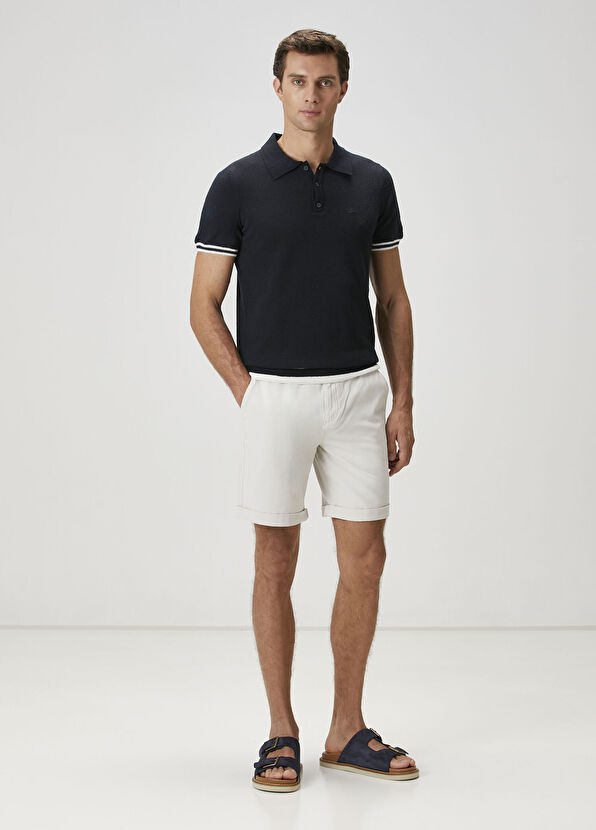 Beymen Club Lacivert Polo Yaka Kısa Kollu Triko - 3