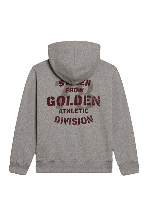Golden Goose Gri Kapüşonlu Erkek Çocuk Sweatshirt - 2