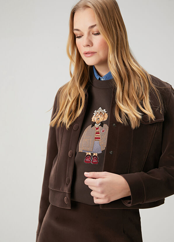 Beymen Club Brown Velvet Trucker Jacket - 2