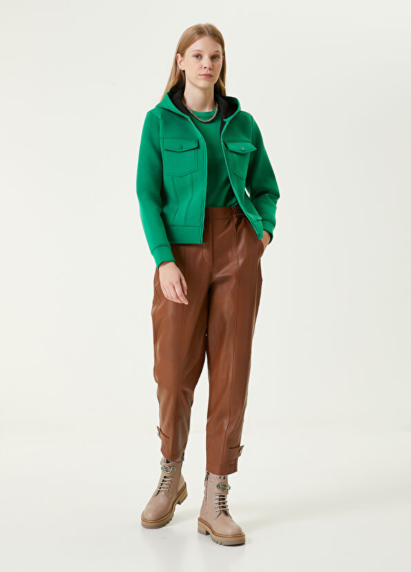 Beymen Club Taba Apoletli Deri Pantolon - 1