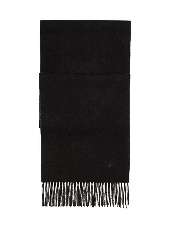 Beymen Club Black Anthracite Men's Wool Cashmere Scarf - 1