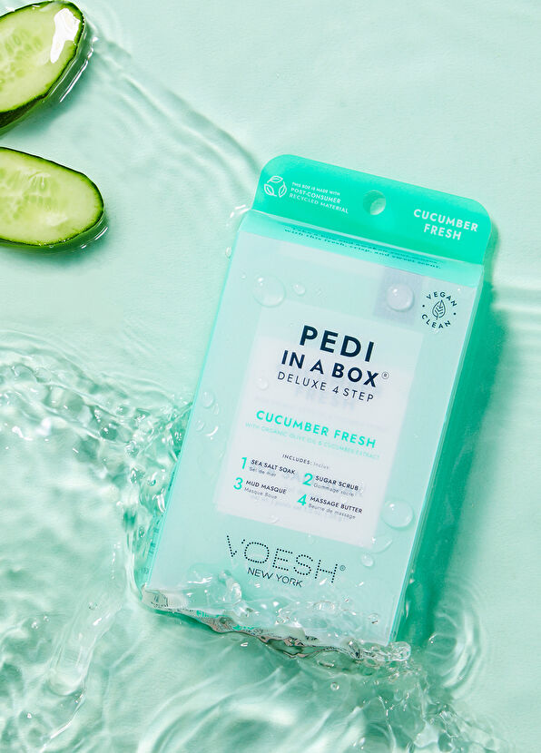 Voesh New York Pedi In A Box Deluxe Salatalık Fresh 4 Adımlı Pedikür Seti - 2