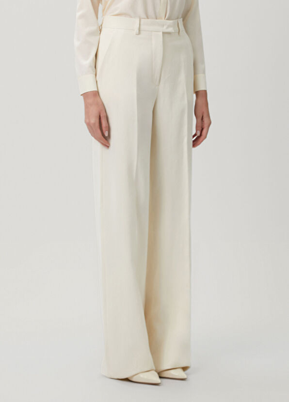 Retori Krem Keten Pantolon - 3