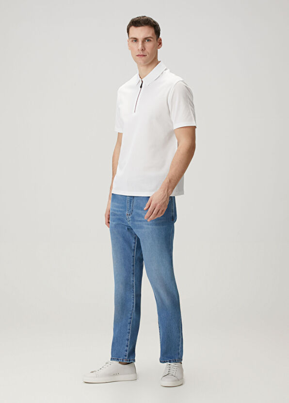 Isaia Beyaz Yün Triko Hırka - 1