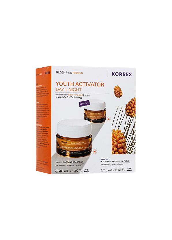 Korres Black Pine Primus Day Cream 40 ml + Night Cream 15 ml Anti-Aging Day and Night Cream Set of 2 - 3
