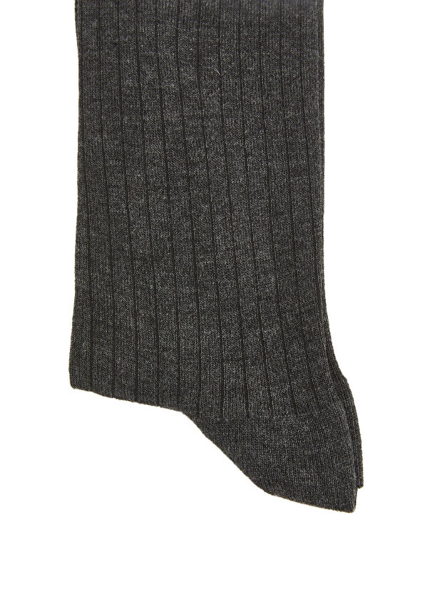 Beymen Club Anthracite Thin Bamboo Men's Socks - 2