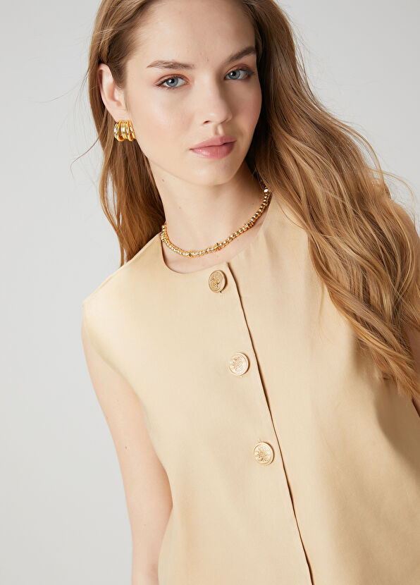 Beymen Club Bej Yelek Formlu Bluz - 2